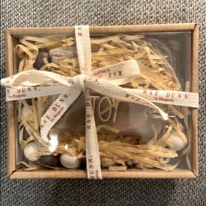 COPY - Rae Dunn brown and off white JOY beads